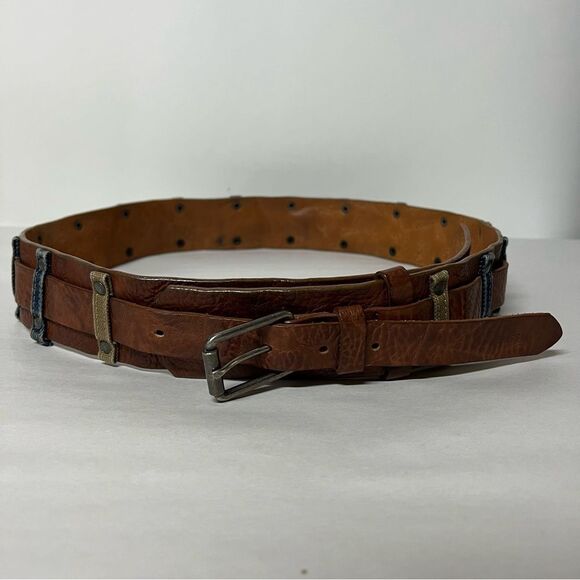 Hugo Boss Brown Leather Belt Made in Italy main image 10